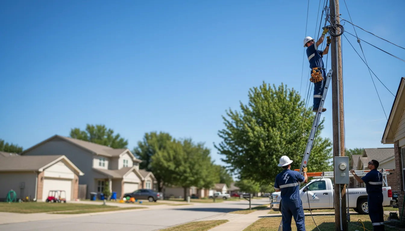 Residential electrician providing installation services in Jenners, PA